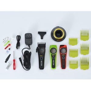 Tông Đơ Cắt Tóc Cao Cấp MRD PRO HC-999 – Động Cơ Từ 10.000rpm, Pin 2200mAh, Lưỡi 440C Nhật, Chạy Êm, Không Nóng – Tặng Lược & Dầu