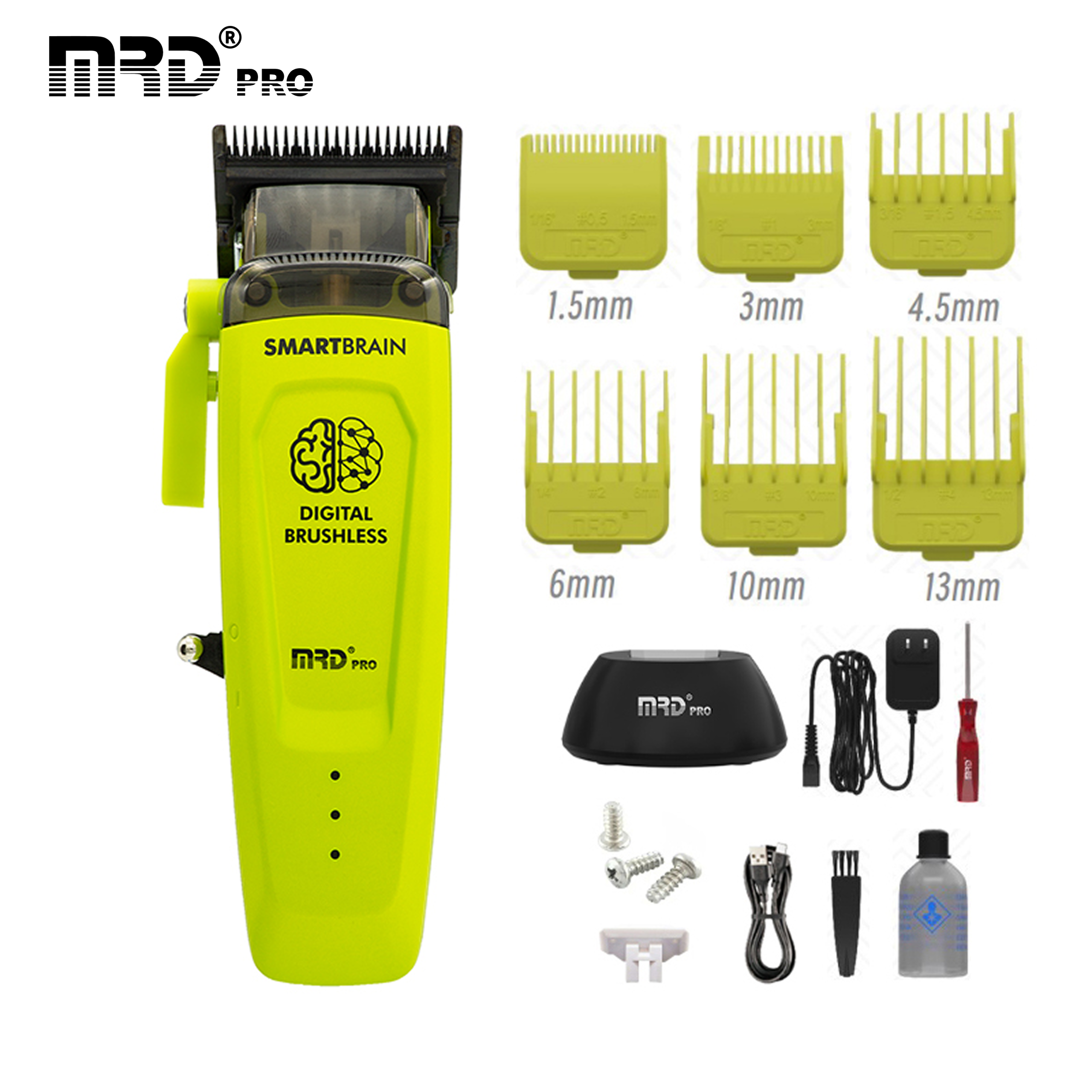 Tông Đơ MRDPRO SMART BRAIN HC 90-4-Xanh-Công Nghệ Thông Minh - Ảnh 4