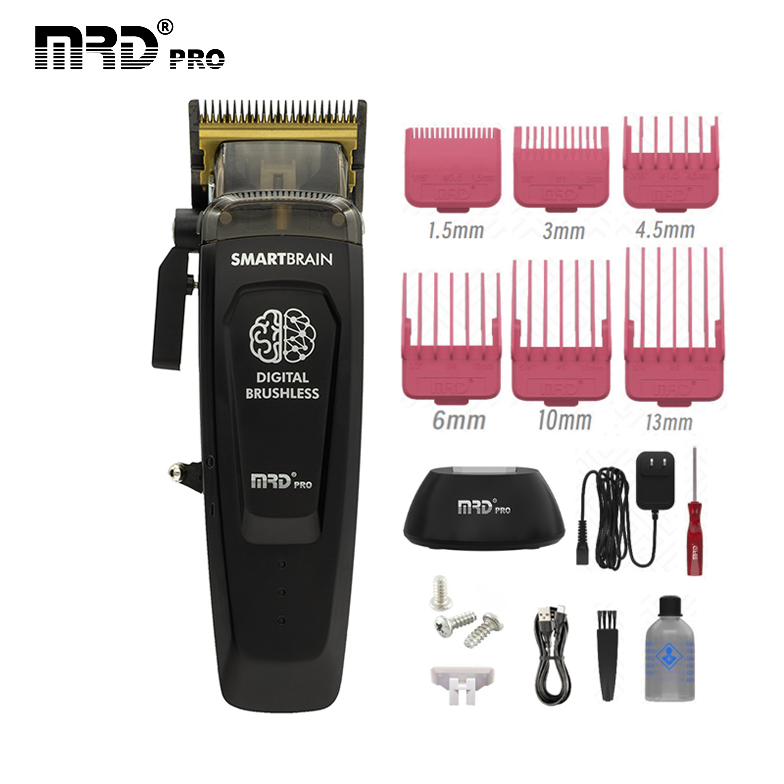 Tông Đơ MRDPRO SMART BRAIN HC 90-4-Đen-Công Nghệ Thông Minh - Ảnh 4