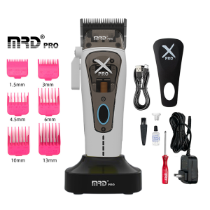 MRDPRO HC-999 XPRO-Trắng-Tông Đơ Cắt Tóc Chuyên Nghiệp, Chuẩn Barber Cao Cấp