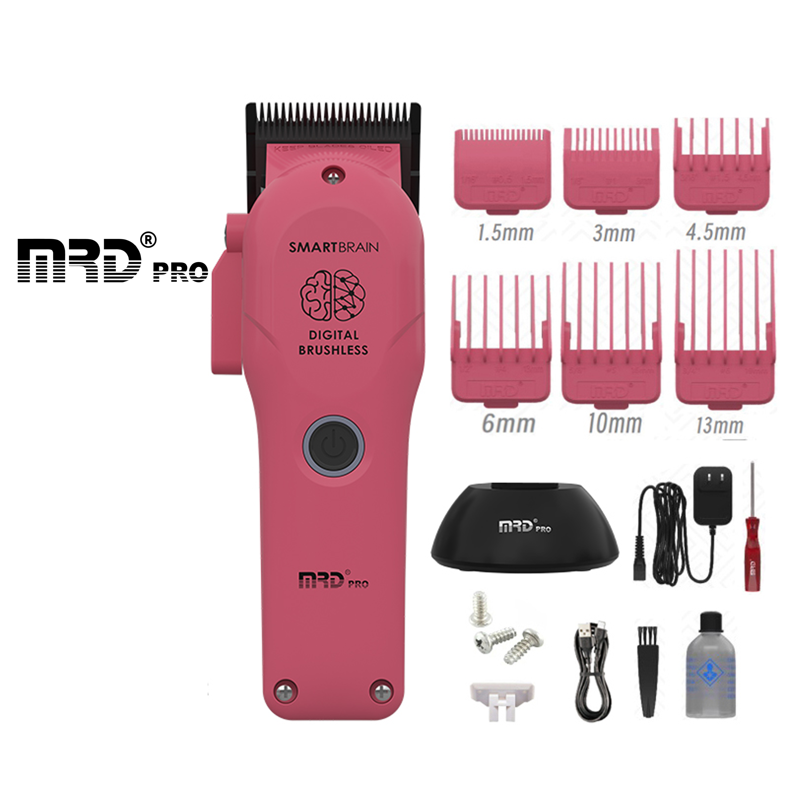 Tông Đơ MRDPRO 3969ST-Hồng-Động Cơ Mạnh, Viền Sát, Đường Cắt Sắc Nét - Ảnh 5