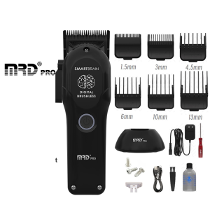 Tông Đơ MRDPRO 3969ST-Đen-Động Cơ Mạnh, Viền Sát, Đường Cắt Sắc Nét