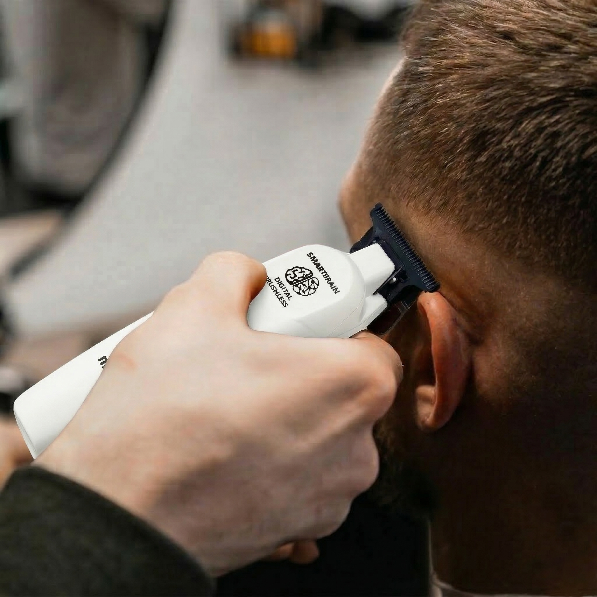 Tông Đơ Bấm Viền MRDPRO GMT 3969ST-Trắng-Cắt Sát, Viền Nét, Đẳng Cấp Barber - Ảnh 6