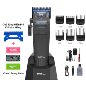 Tông Đơ Cắt Tóc Chuyên Nghiệp MRDpro CYBORG PRO 2026 - Màu Đen- Vỏ Kim Loại, Động Cơ BLPU Siêu Khỏe, Pin 3300mAh