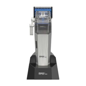 Tông Đơ Cắt Tóc Chuyên Nghiệp MRDpro CYBORG PRO 2026 - Màu Bạc - Vỏ Kim Loại, Động Cơ BLPU Siêu Khỏe, Pin 3300mAh