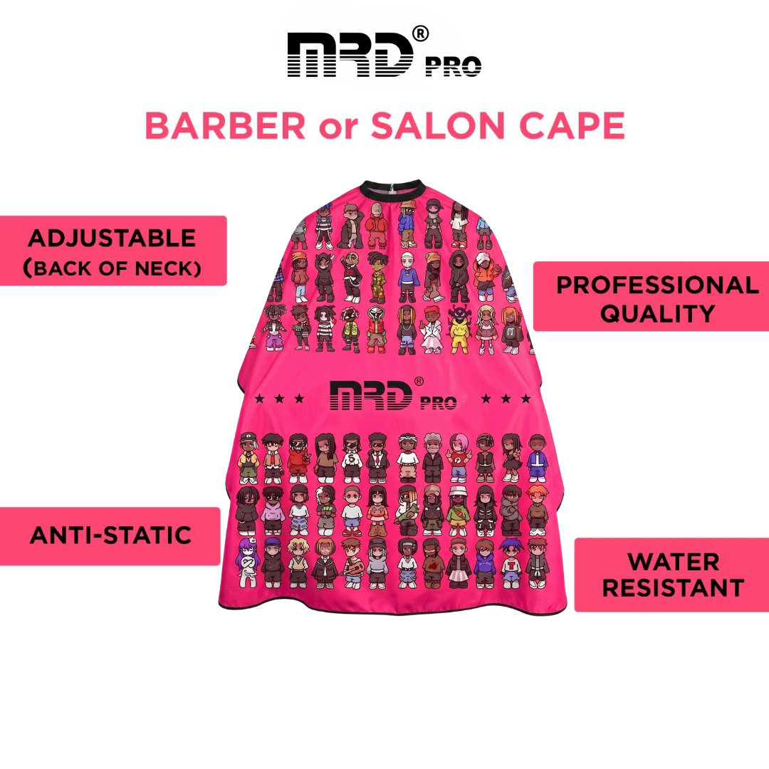Áo Choàng Cắt Tóc MRDPRO-HỒNG– Chống Bám Tóc, Thoáng Khí, Chuẩn Salon Chuyên Nghiệp - Ảnh 5